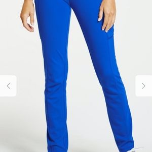 Jaanuu high rise yoga scrub pants royal blue